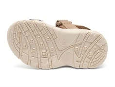 Bisgaard sandal Nico natur multi str 24 til 34 brun og blå